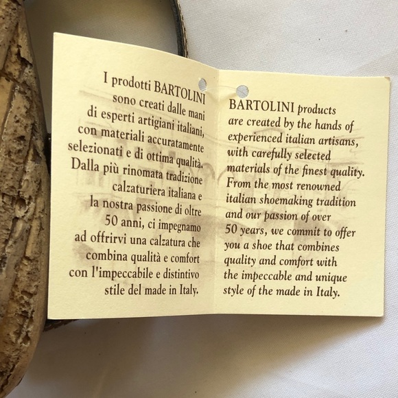 New women’s size 7 bartoloni Brown Wedge Sandals - Picture 10 of 11